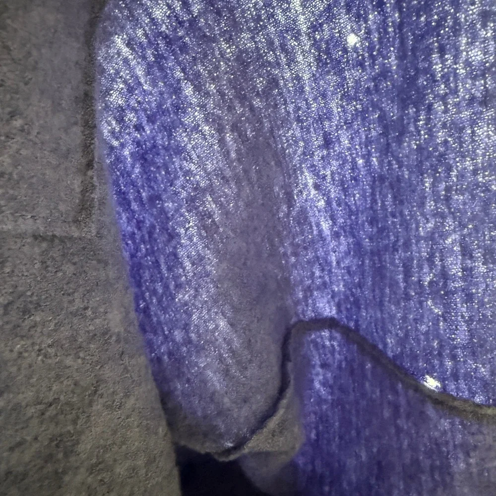 Eileen Fisher Women's S Small Merino Wool Open Front Cardigan Sweater Knit Blue‎